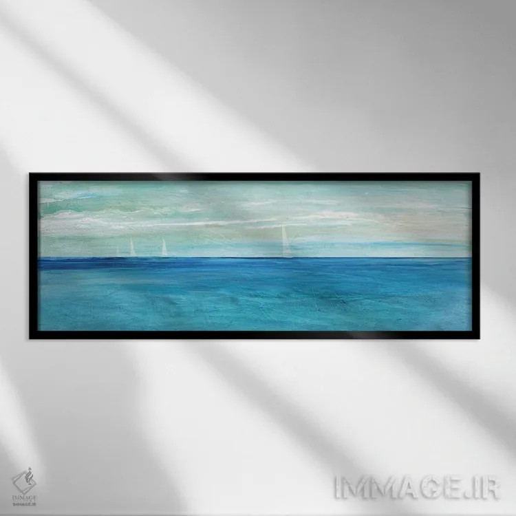 تابلو دکوراتیو سنت مارتن اثر سوزان جیـل - نمای قابدار مشکی