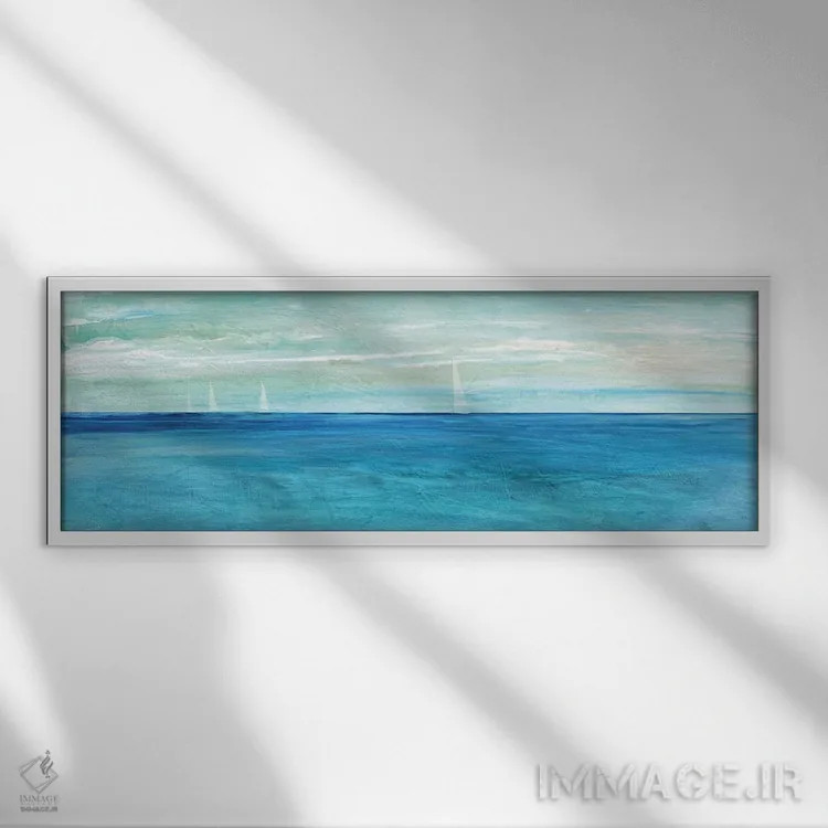 تابلو دکوراتیو سنت مارتن اثر سوزان جیـل - نمای قابدار سفید