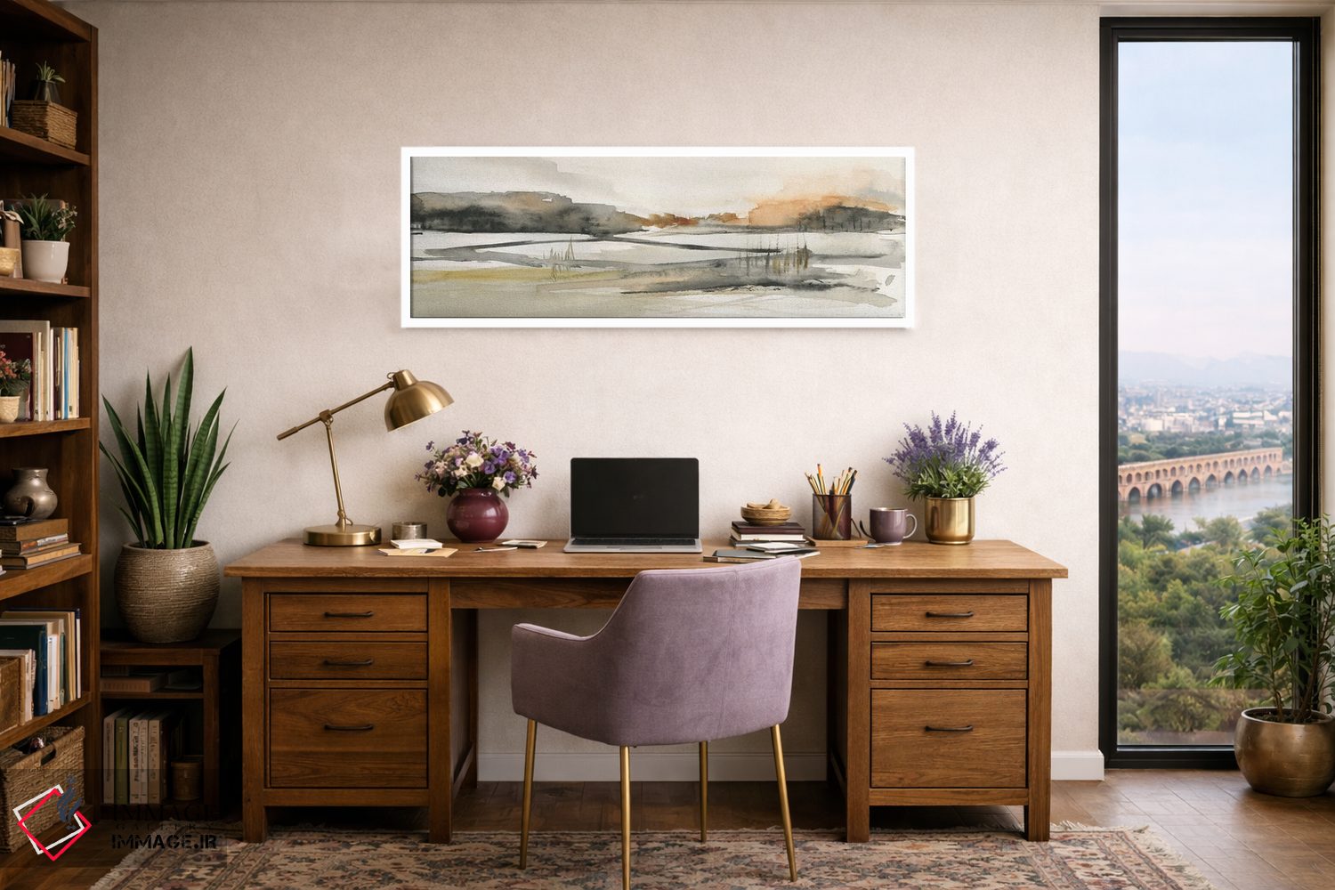 تابلو انتزاعی پاکسازی ترن وود اثر سوزان جیـل - D1W