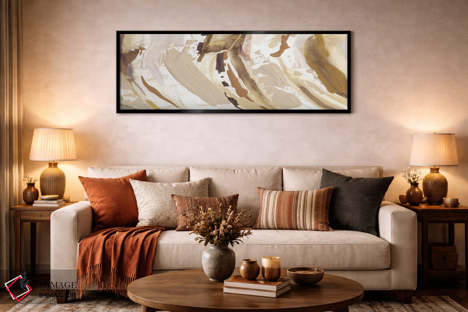 تابلو انتزاعی مسیر بیابانی اثر سوزان جیـل - D4B