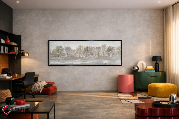 تابلو دکوراتیو چشم انداز لبه چمن زار اثر سوزان جیـل - D6B