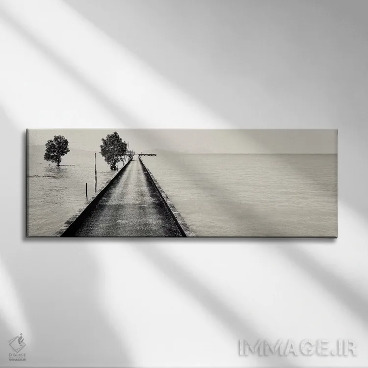 تابلو دکوراتیو اسکله پوکت اثر سوزان ویزواری - نمای روبهرو روی دیوار