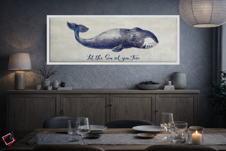 تابلو دکوراتیو بگذار دریا تو را آزاد کند اثر سوزان جیـل - D2W