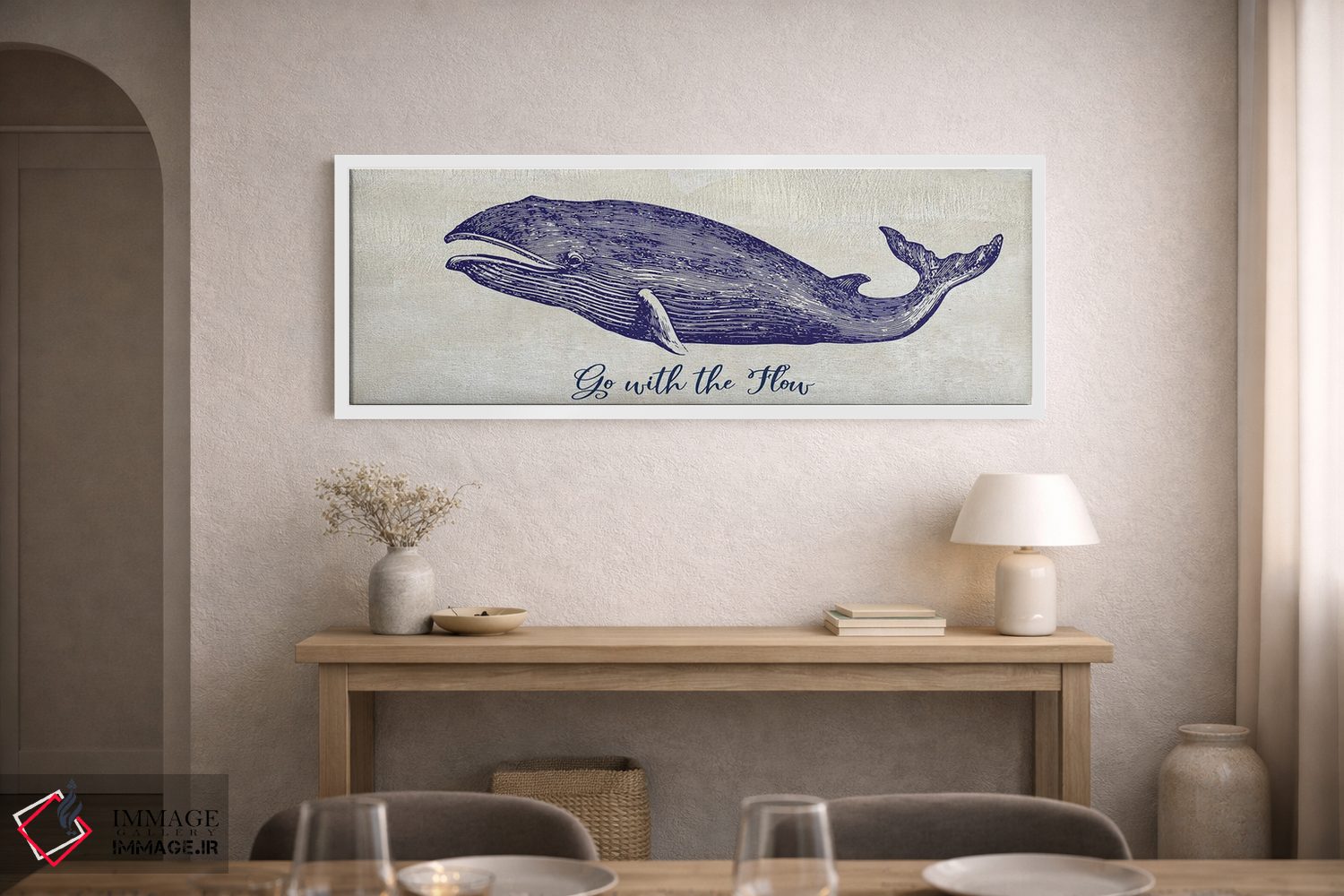 تابلو دکوراتیو با جریان همراه شو اثر سوزان جیـل - D1W