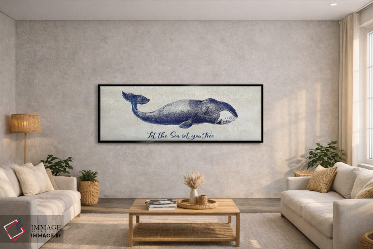 تابلو دکوراتیو بگذار دریا تو را آزاد کند اثر سوزان جیـل - D3B