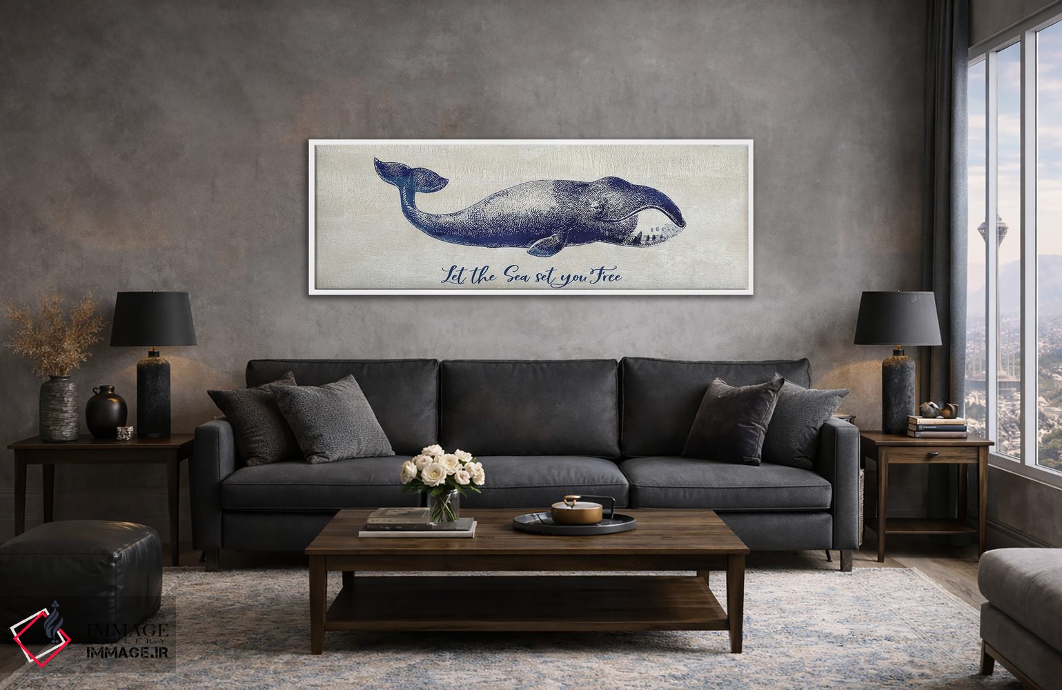 تابلو دکوراتیو بگذار دریا تو را آزاد کند اثر سوزان جیـل - D4W