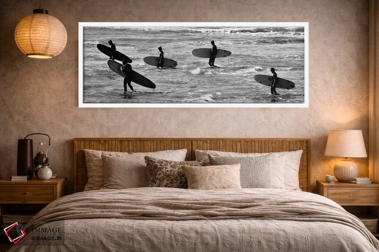 تابلو دکوراتیو پنج موج سوار اثر سوزان ویزواری - D3W