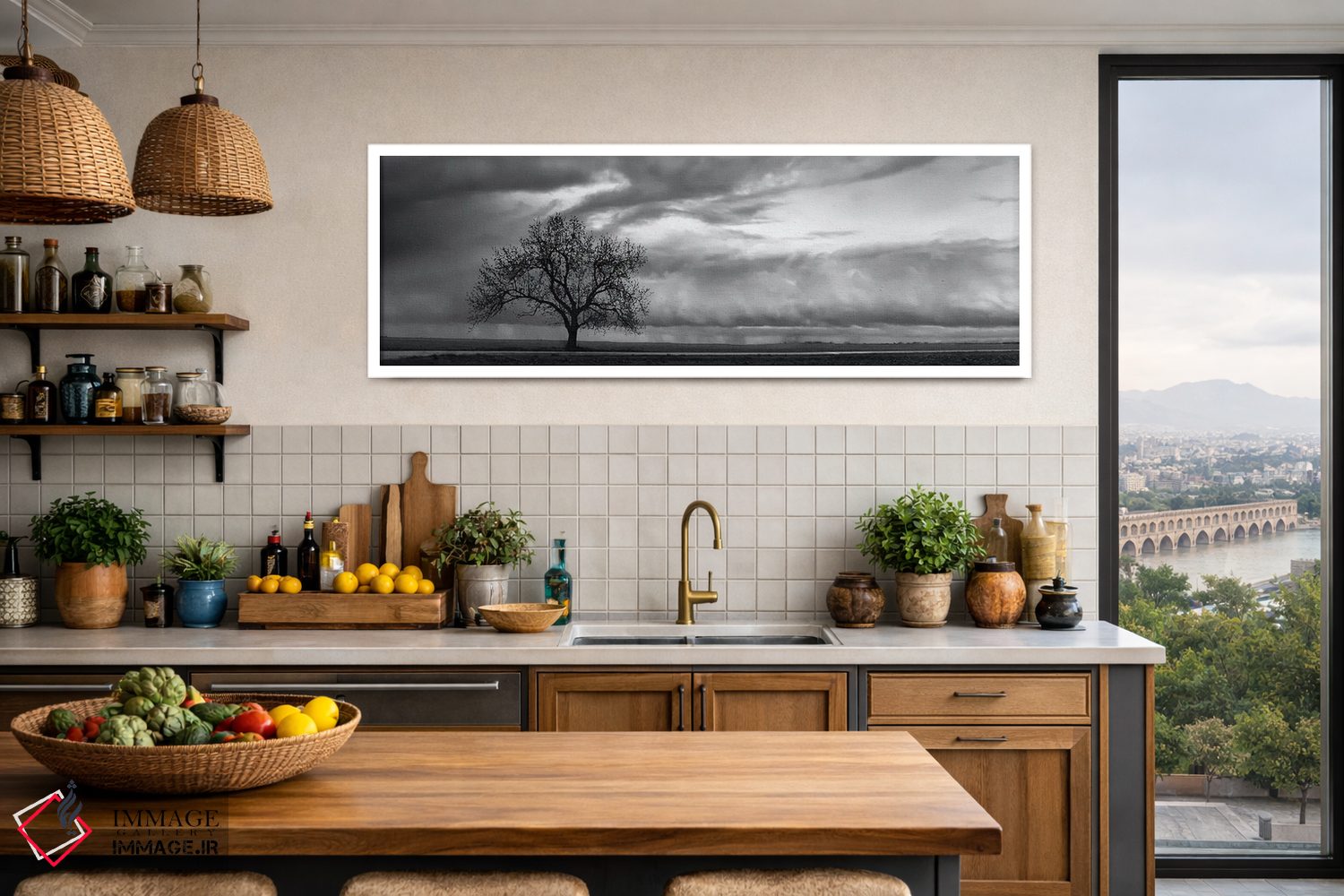 تابلو دکوراتیو ورود جبهه هواشناسی اثر استیو تول - D4W