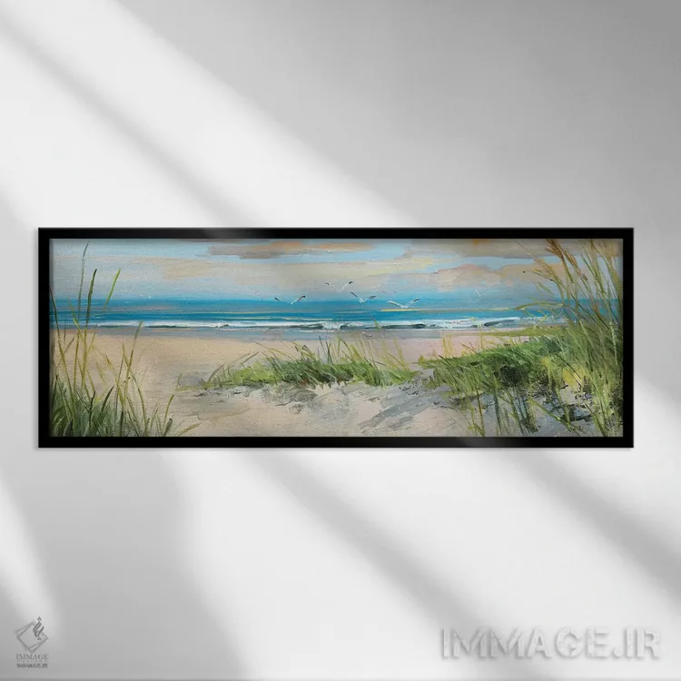 تابلو دکوراتیو در حال گرفتن نسیم II اثر سالی سواتلند - نمای قابدار مشکی