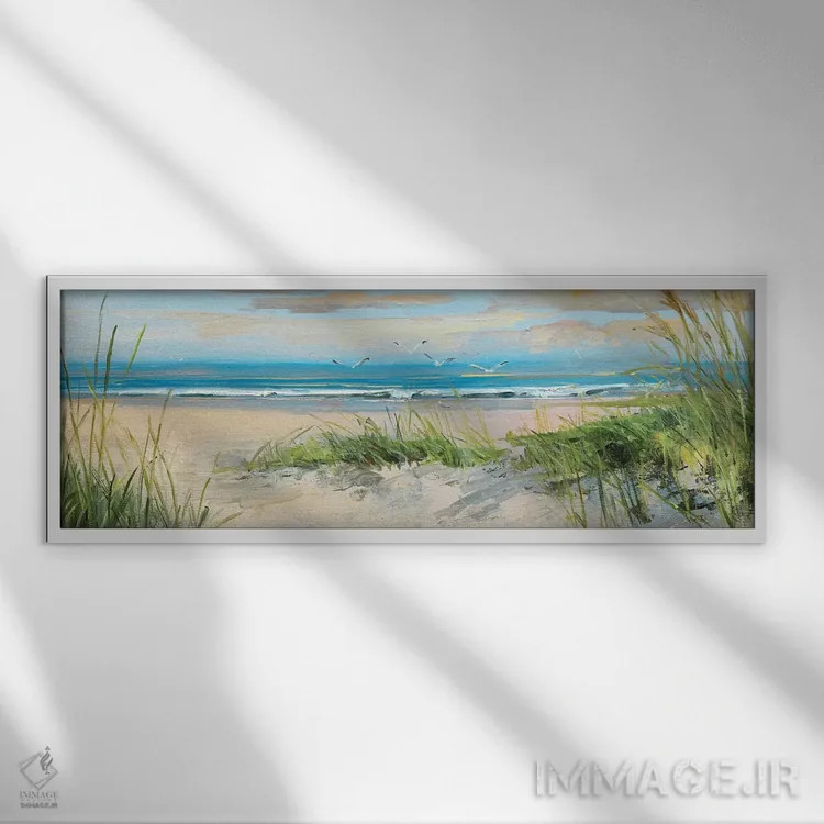 تابلو دکوراتیو در حال گرفتن نسیم II اثر سالی سواتلند - نمای قابدار سفید