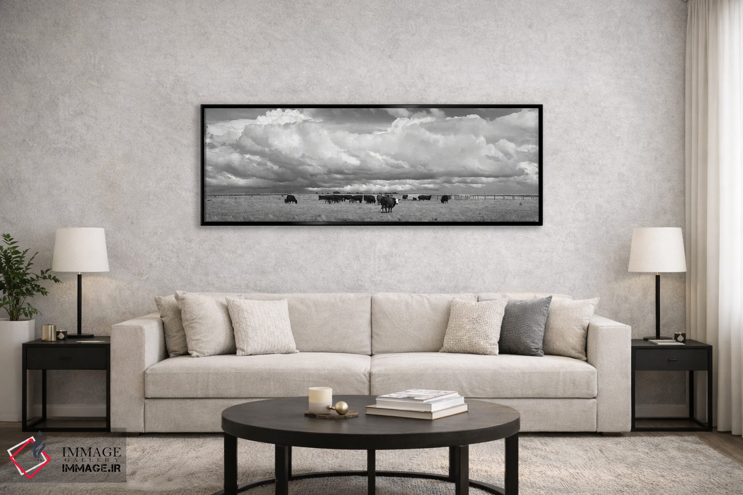 تابلو دکوراتیو صورت سفید اثر استیو تول - D6B