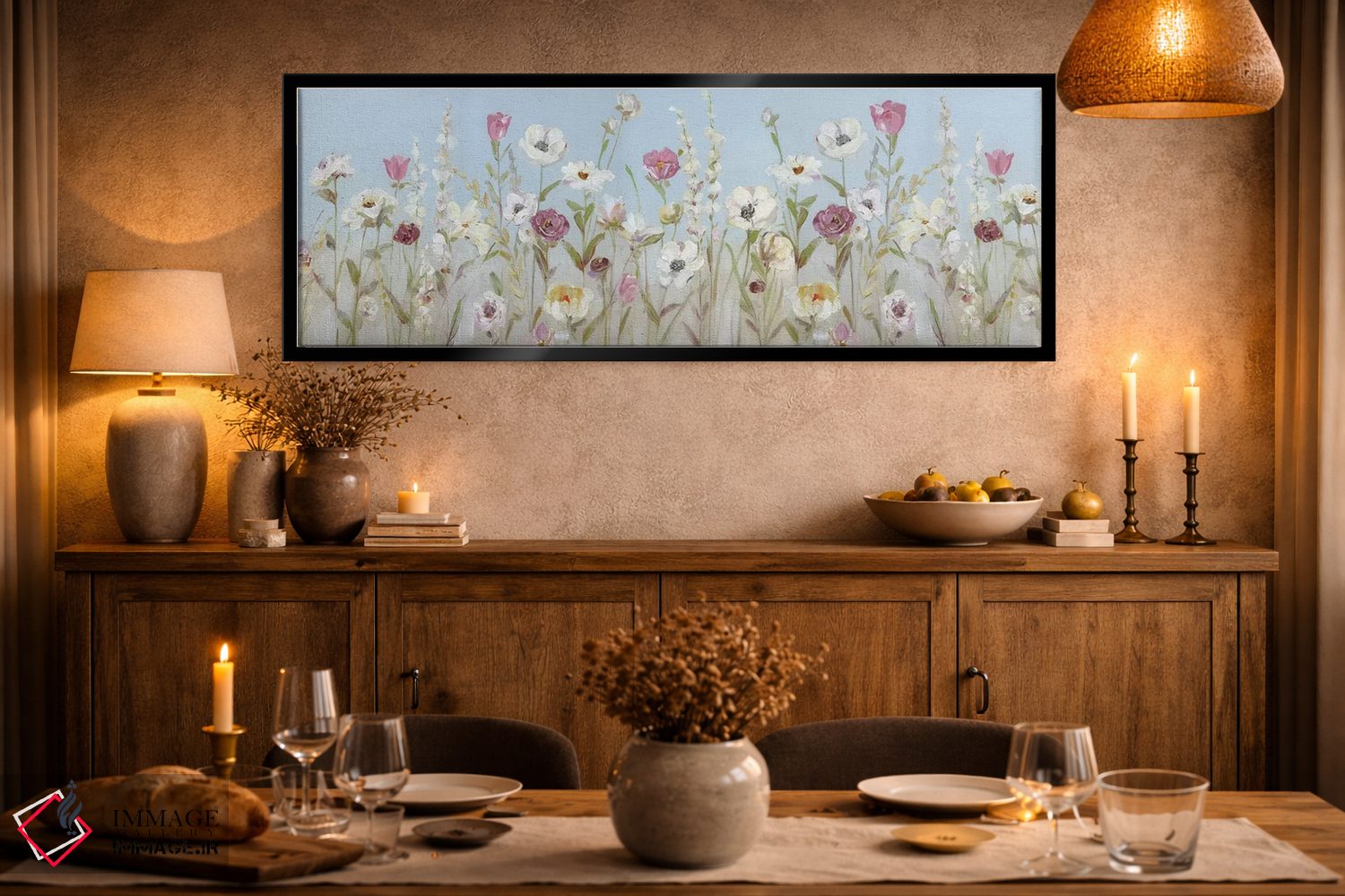 تابلو دکوراتیو شکوفه های بهاری اثر سالی سواتلند - D2B