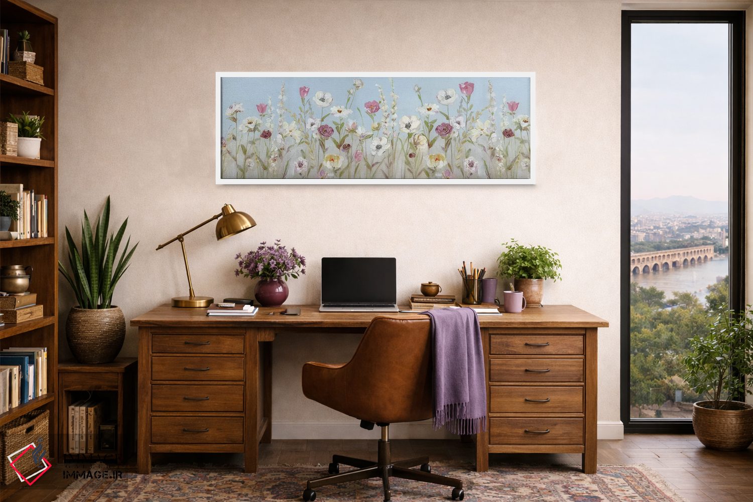 تابلو دکوراتیو شکوفه های بهاری اثر سالی سواتلند - D1W