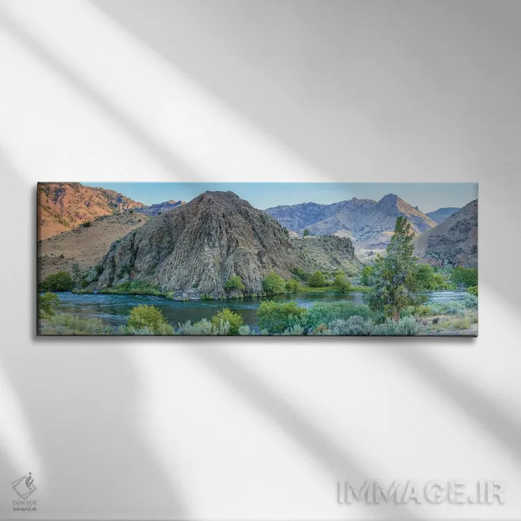 تابلو دکوراتیو Central Oregon, USA,رود دیشوتس سفلی، مرکز اورگان، آم… اثر استوارت وست مورلند - نمای روبهرو روی دیوار