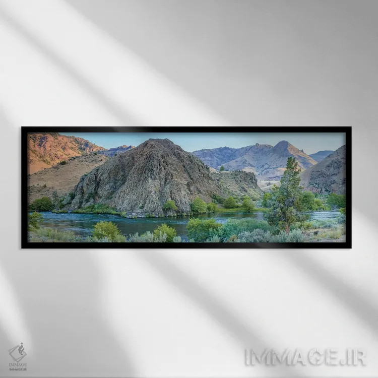 تابلو دکوراتیو Central Oregon, USA,رود دیشوتس سفلی، مرکز اورگان، آم… اثر استوارت وست مورلند - نمای قابدار مشکی