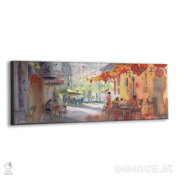 تابلو دکوراتیو طعم زندگی اثر سمیرا یانوشکوا - نمای پرسپکتیو محصول