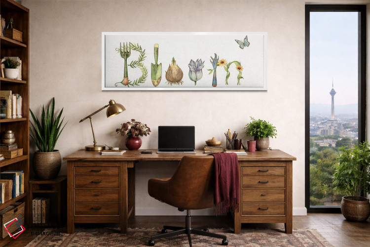 تابلو دکوراتیو شکوفه اثر سوزان وینگت - D2W