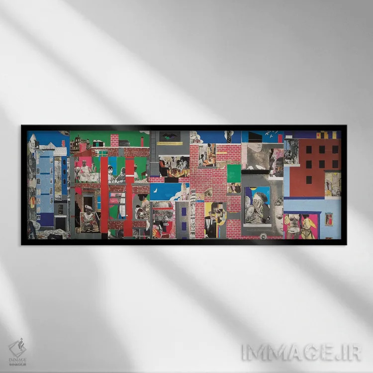 تابلو کلاسیک بلوک ۲ اثر رومر بیردن - نمای قابدار مشکی