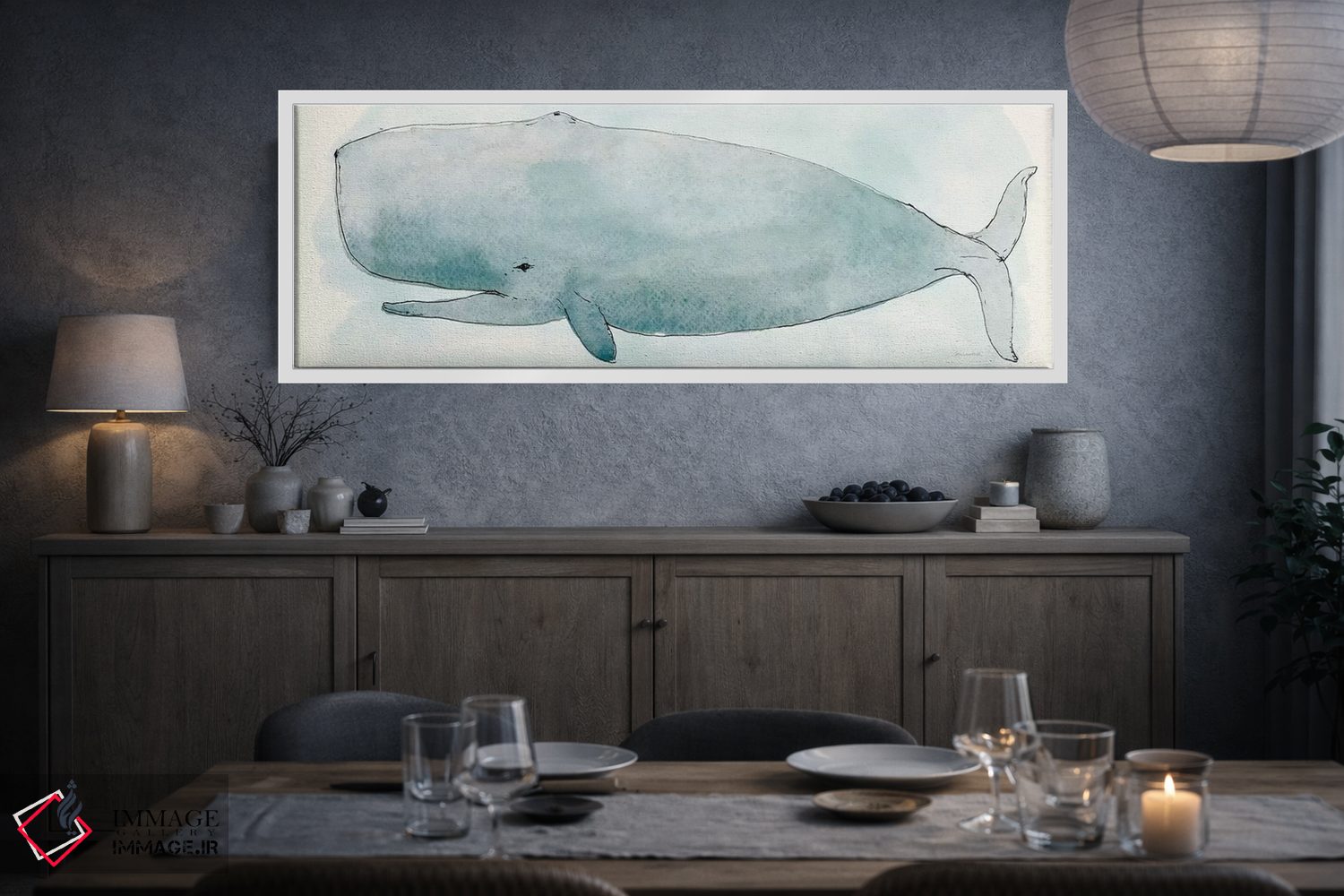 تابلو دکوراتیو زندگی دریایی V اثر سارا زایو میلر - D2W