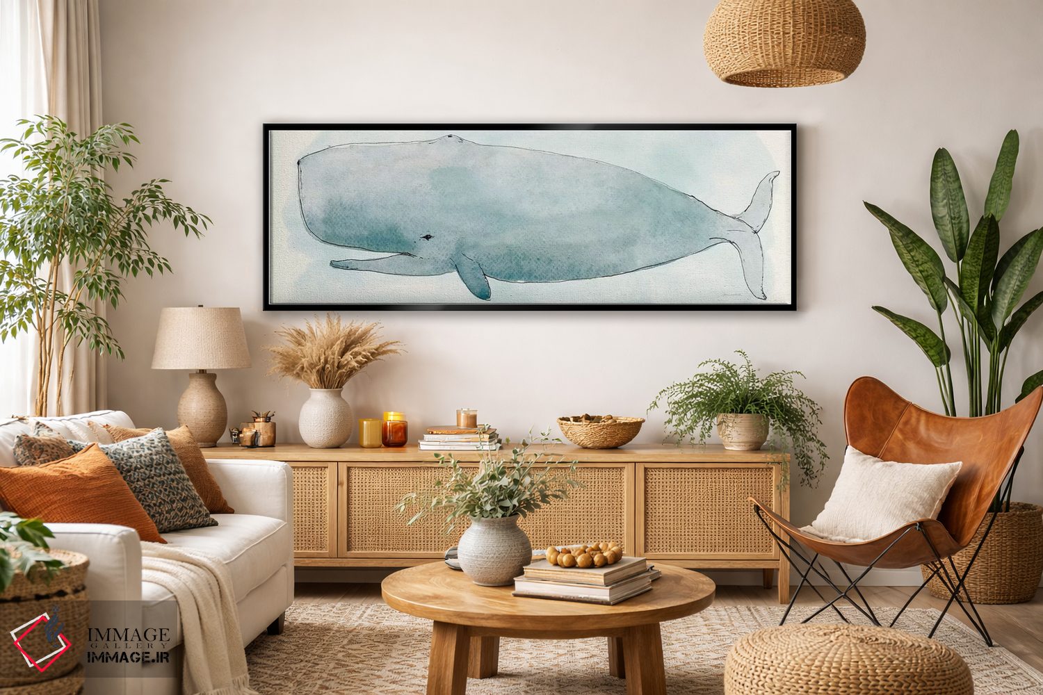 تابلو دکوراتیو زندگی دریایی V اثر سارا زایو میلر - D3B