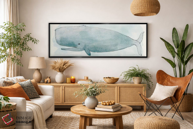 تابلو دکوراتیو زندگی دریایی V اثر سارا زایو میلر - D3B