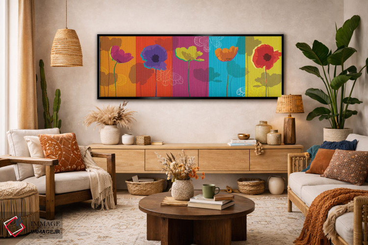 تابلو دکوراتیو سرشار از شقایق اثر تاندی ونتر - D2B