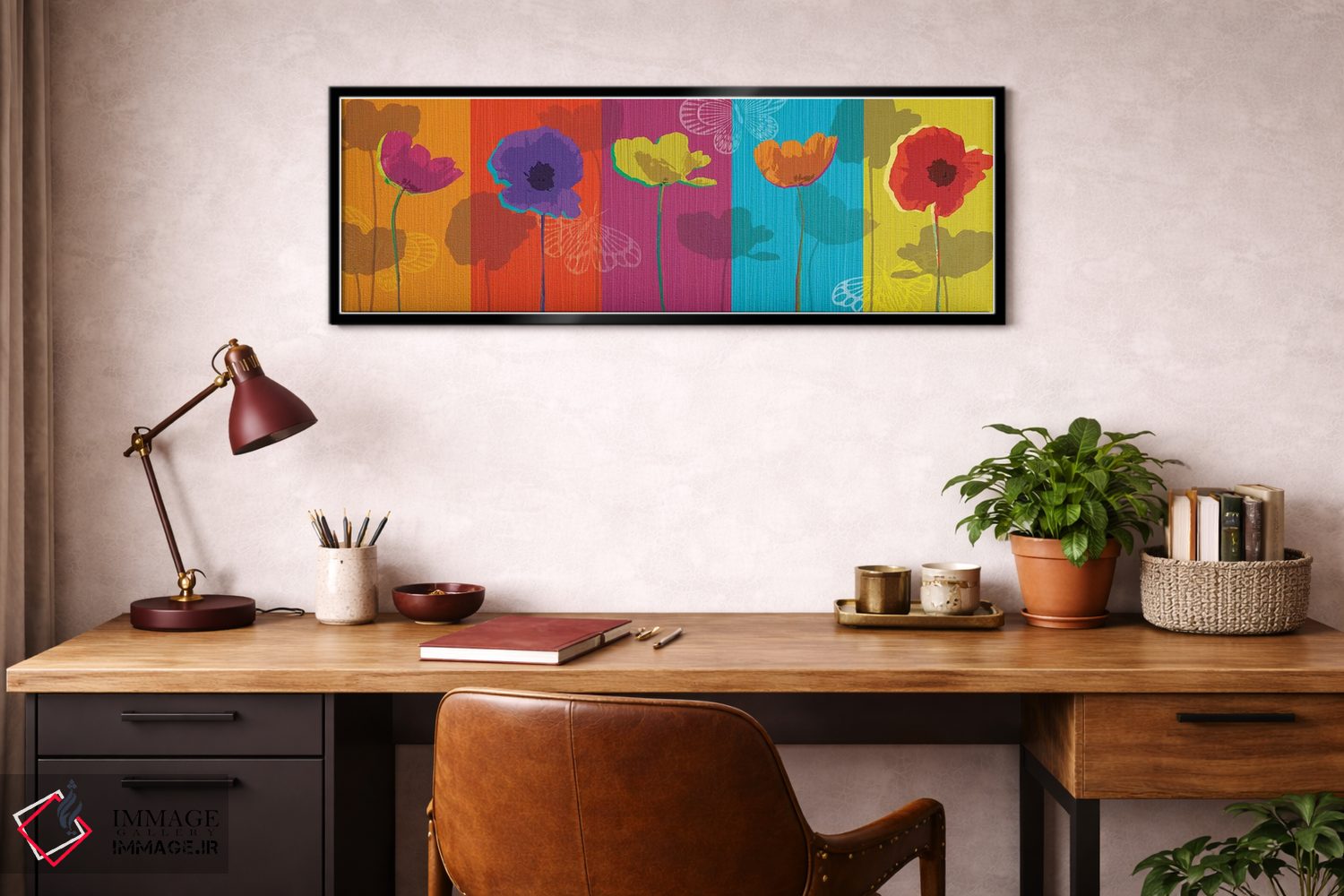 تابلو دکوراتیو سرشار از شقایق اثر تاندی ونتر - D3B