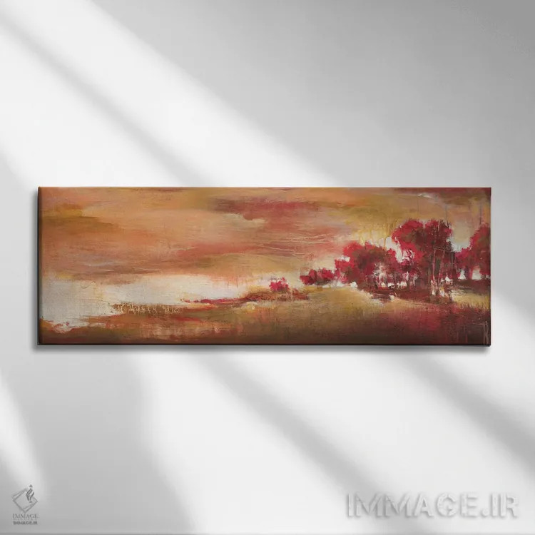تابلو دکوراتیو در دل جنگل ۱ اثر تری بوریس - نمای روبهرو روی دیوار