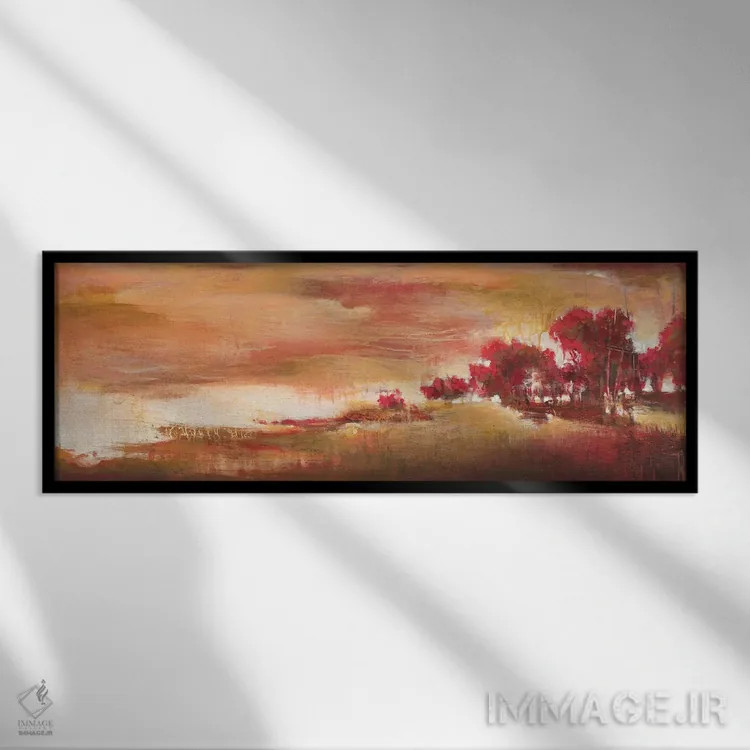تابلو دکوراتیو در دل جنگل ۱ اثر تری بوریس - نمای قابدار مشکی