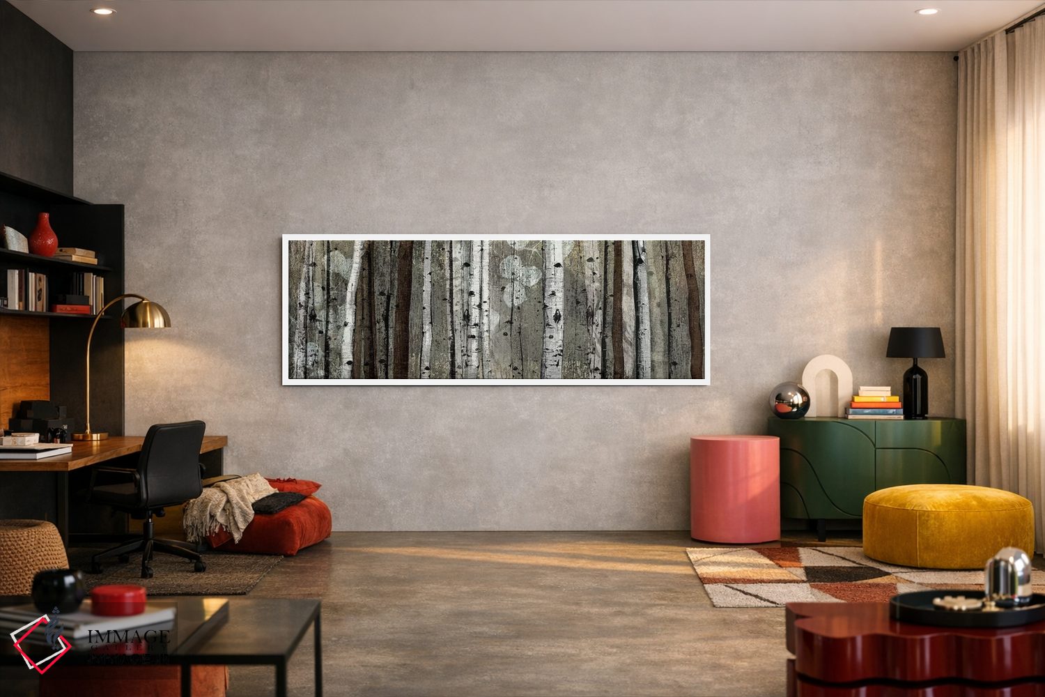 تابلو دکوراتیو لبه نقره ای اثر تاندی ونتر - D4W