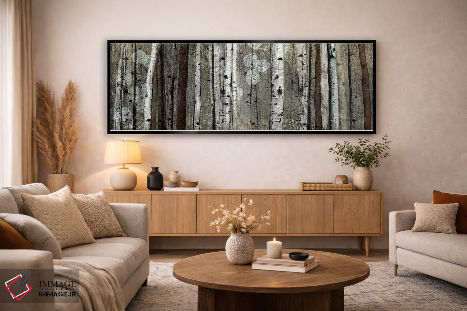تابلو دکوراتیو لبه نقره ای اثر تاندی ونتر - D5B