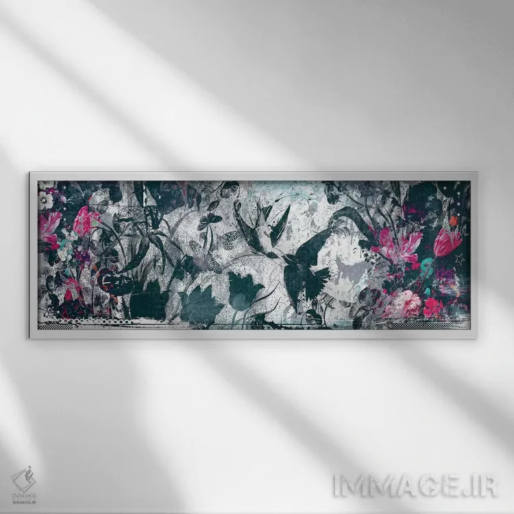 تابلو انتزاعی فرار بزرگ اثر تیس آلبرس - نمای قابدار سفید