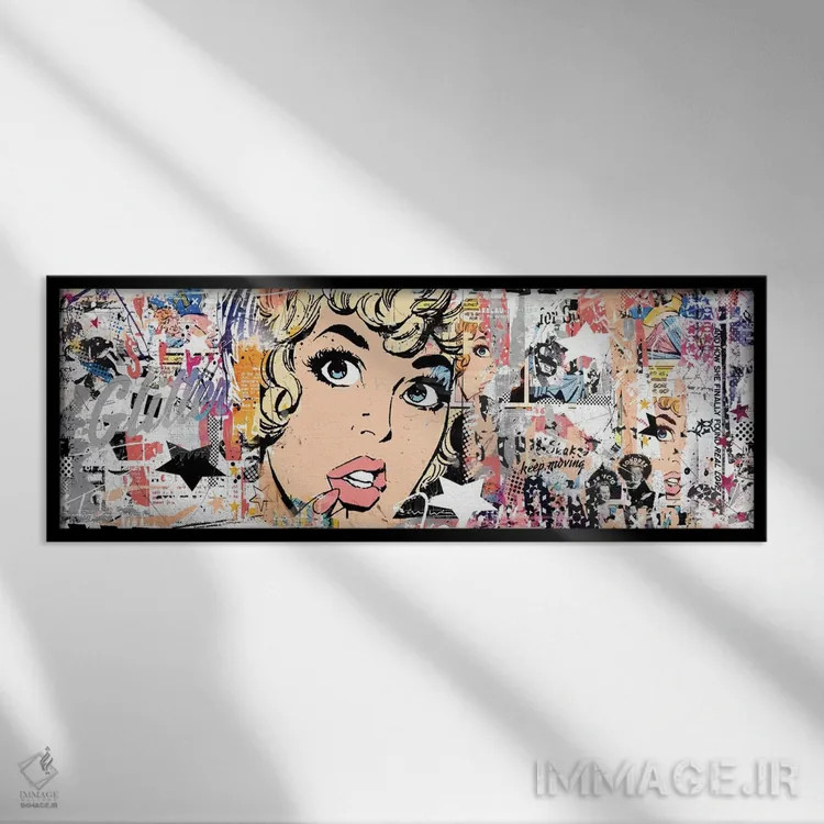 تابلو دکوراتیو برای همیشه رفته اثر تیس آلبرس - نمای قابدار مشکی