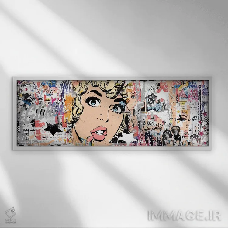 تابلو دکوراتیو برای همیشه رفته اثر تیس آلبرس - نمای قابدار سفید