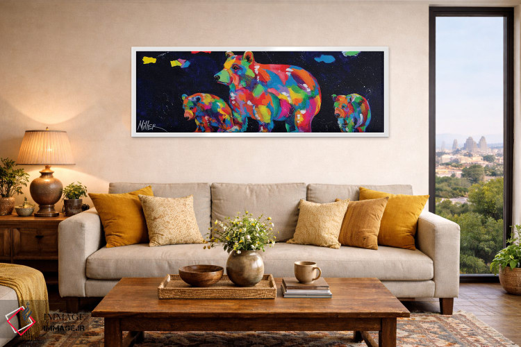 تابلو دکوراتیو خرس مادر اثر تریسی میلر - D4W