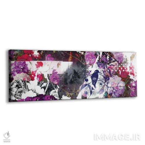 تابلو انتزاعی شکوفا اثر تیس آلبرس - نمای پرسپکتیو محصول
