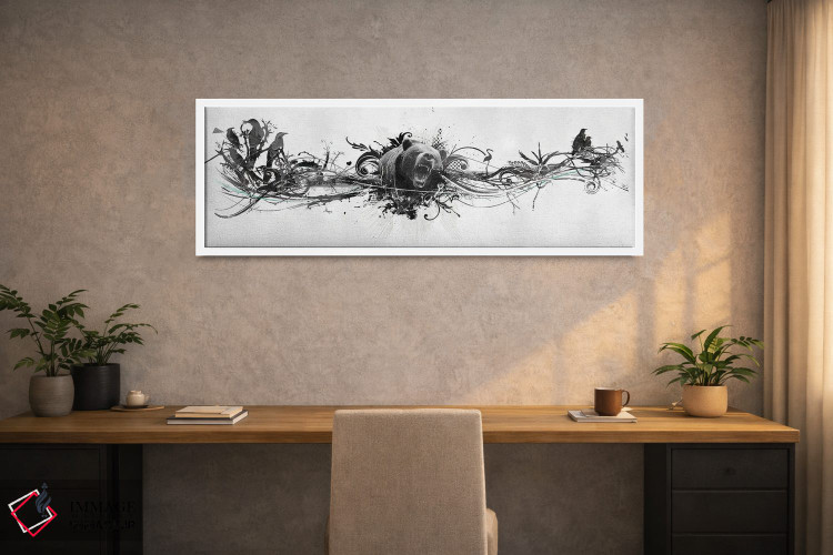 تابلو انتزاعی غرش خرس اثر تیس آلبرس - D1W