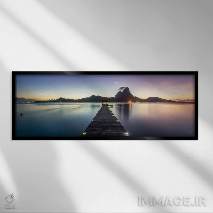 تابلو دکوراتیو شب های پلی نزی اثر ماتئو کولومبو - نمای قابدار مشکی