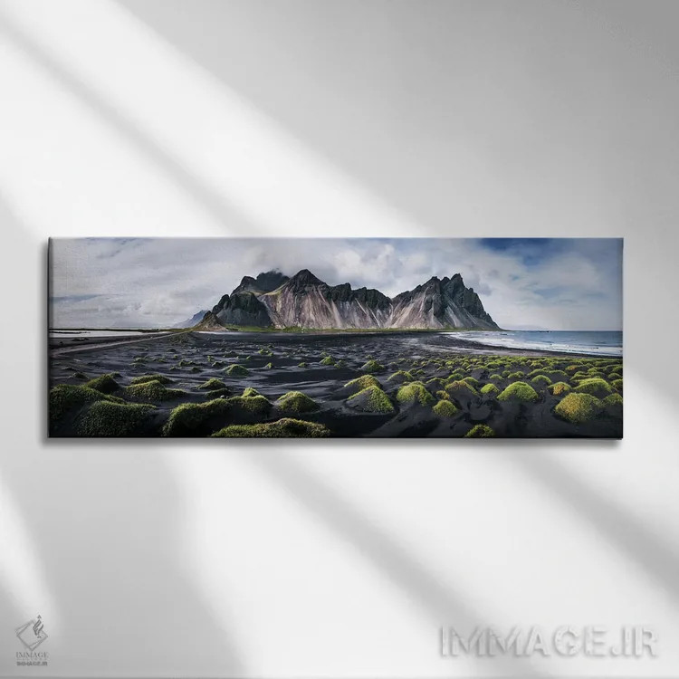 تابلو دکوراتیو Iceland,ساحل سیاه، ایسلند اثر ماتئو کولومبو - نمای روبهرو روی دیوار