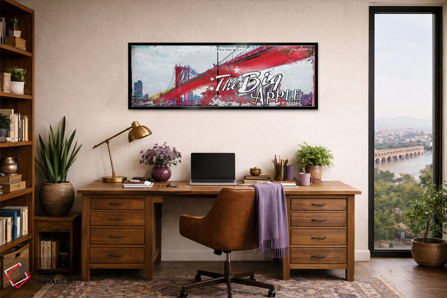 تابلو دکوراتیو سیب بزرگ اثر تیس آلبرس - D3B