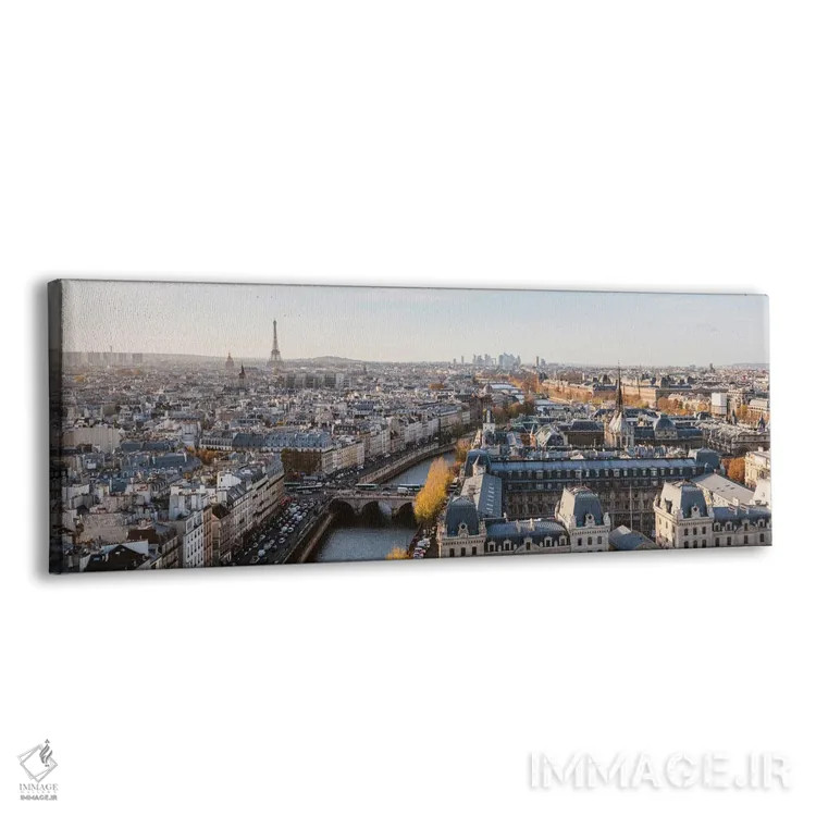 تابلو دکوراتیو پانورامای پاریس اثر ماتئو کولومبو - نمای پرسپکتیو محصول