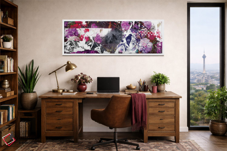 تابلو انتزاعی شکوفا اثر تیس آلبرس - D1W