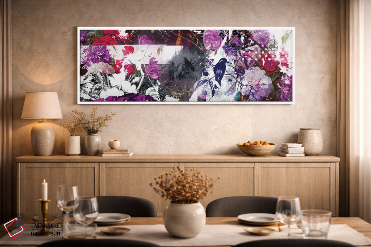 تابلو انتزاعی شکوفا اثر تیس آلبرس - D2W