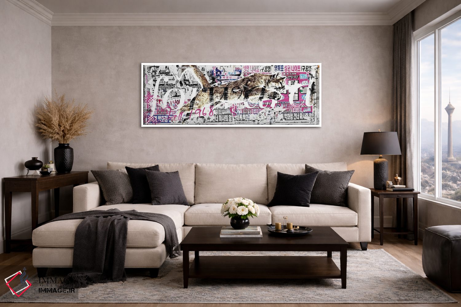 تابلو انتزاعی برای همیشه II اثر تیس آلبرس - D3W