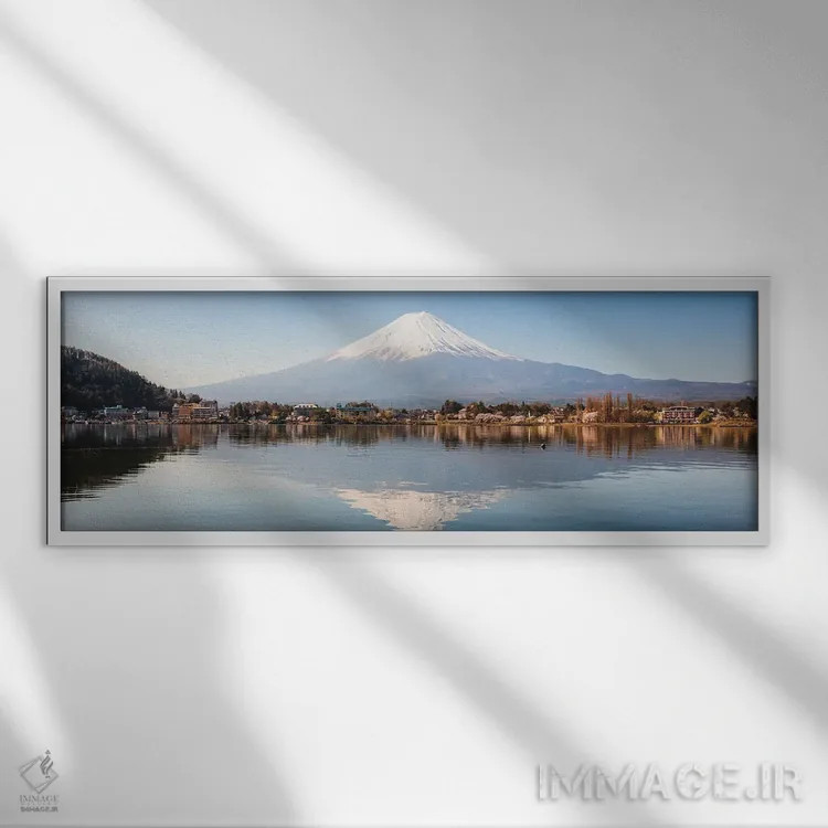 تابلو دکوراتیو Japan III,کوه فوجی، ژاپن ۳ اثر ماتئو کولومبو - نمای قابدار سفید