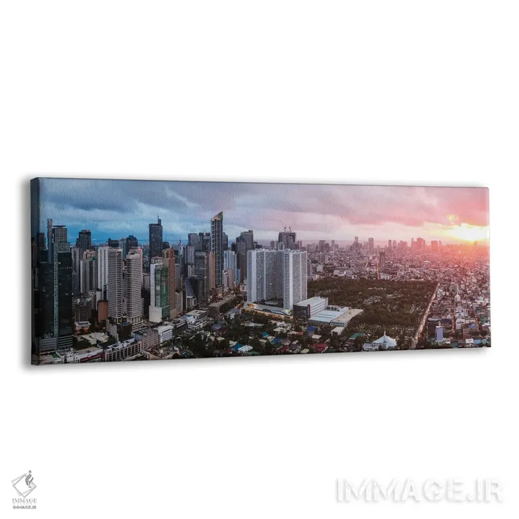 تابلو دکوراتیو Manila,خط افق ماکاتی، مانیل اثر ماتئو کولومبو - نمای پرسپکتیو محصول