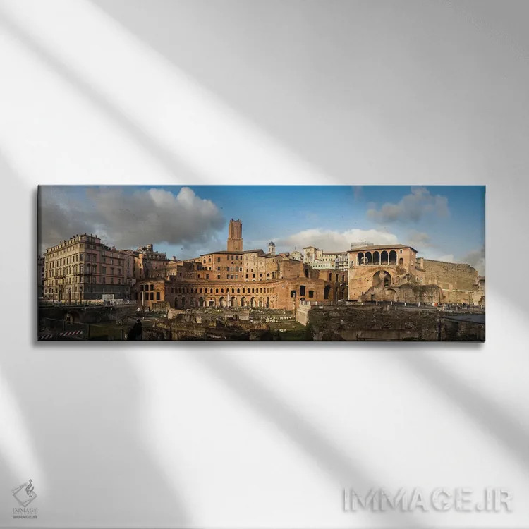تابلو دکوراتیو Rome,فوروم تراجان، رم اثر ماتئو کولومبو - نمای روبهرو روی دیوار