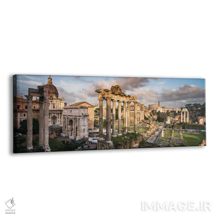 تابلو دکوراتیو Rome,نمای پانورامیک فوروم رم اثر ماتئو کولومبو - نمای پرسپکتیو محصول