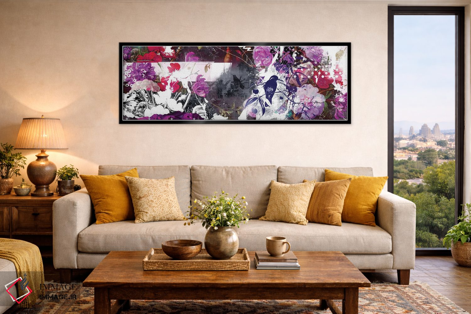 تابلو انتزاعی شکوفا اثر تیس آلبرس - D6B