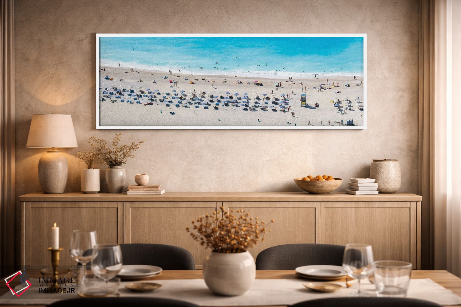 تابلو دکوراتیو تابستان یونانی اثر ماتئو کولومبو - D3W